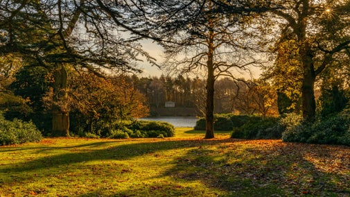 Pleasure Grounds with temple & lake